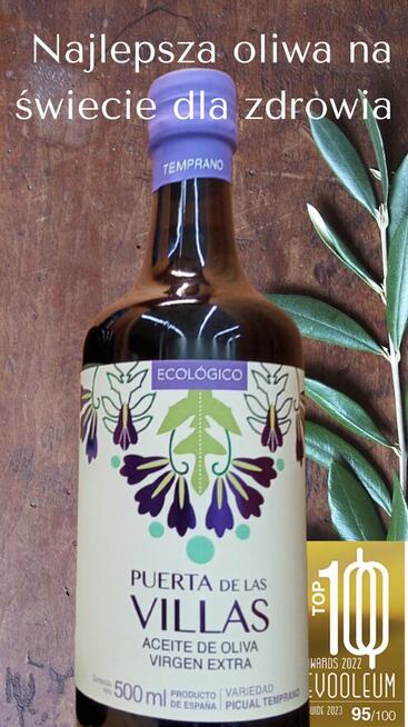 Ekologiczna Oliwa z oliwek Extra Virgin Puerta de las Villas