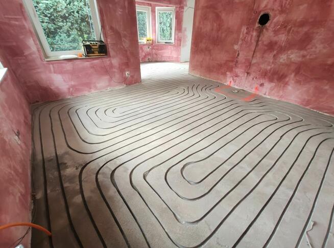 Frezowanie pod ogrzewanie podłogowe, podłogówka