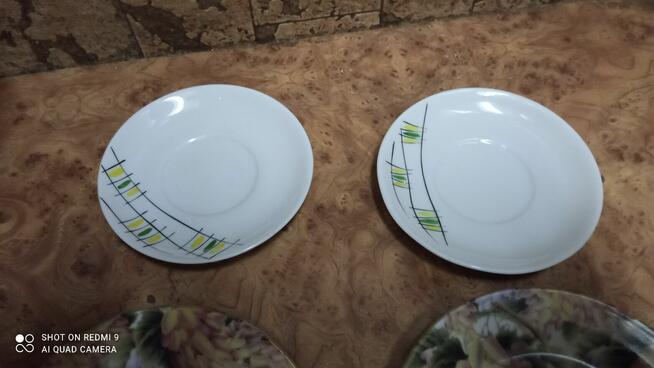 Ładne talerze z porcelany Affek 2 gratis