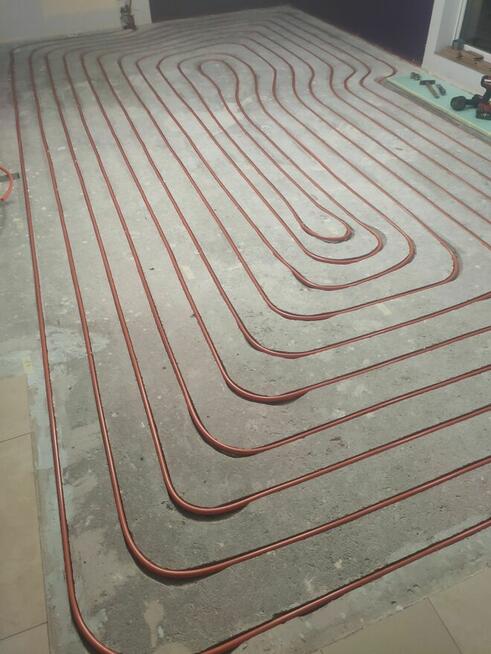 Frezowanie pod ogrzewanie podłogowe, podłogówka