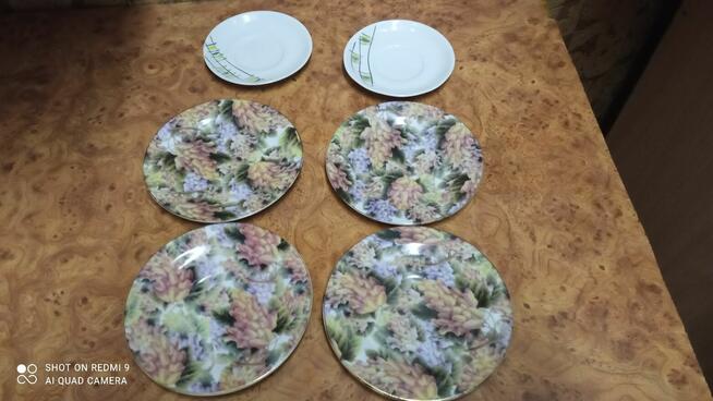 Ładne talerze z porcelany Affek 2 gratis