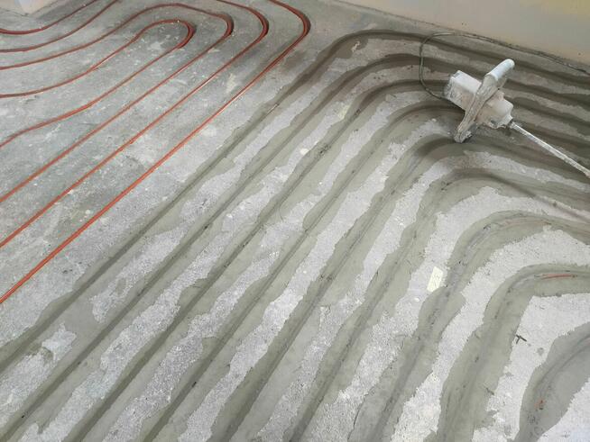 Ogrzewanie podłogowe Frezowanie Podłogówka