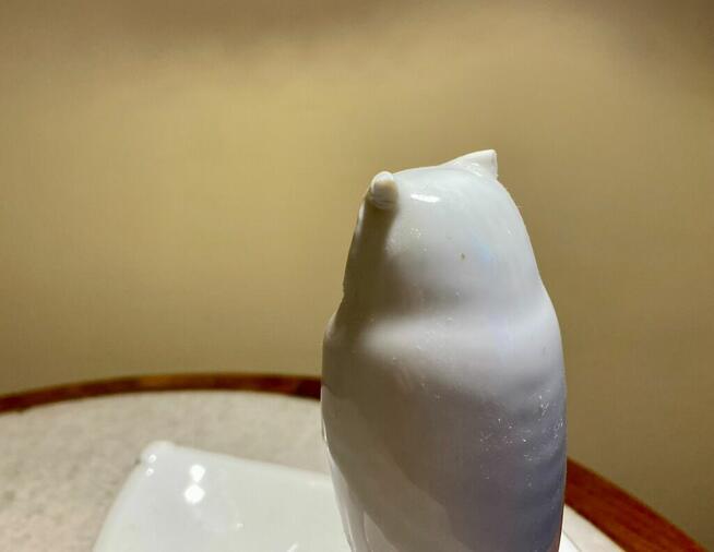 Wizytownik z sową, art deco, Ćmielów