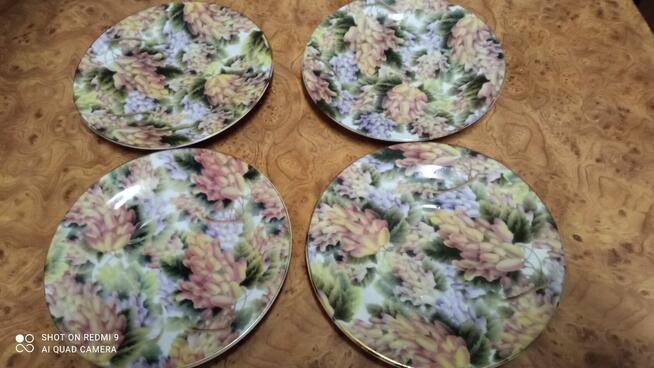 Ładne talerze z porcelany Affek 2 gratis