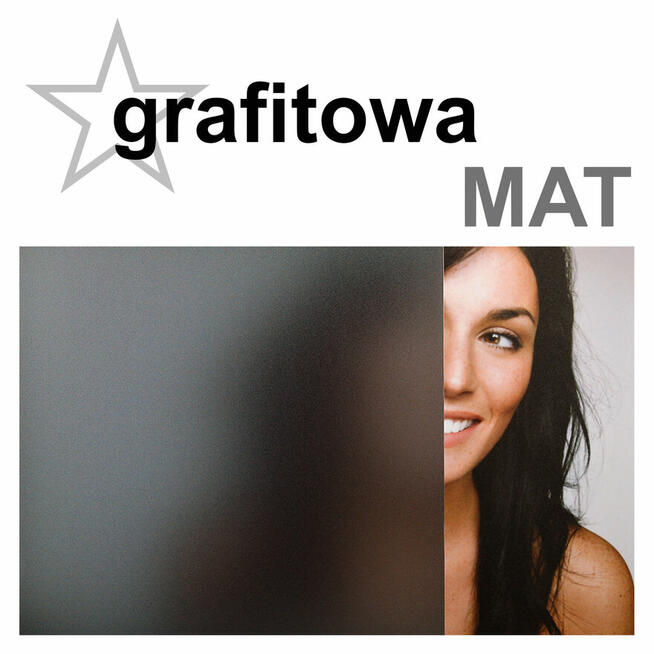 Folia okienna matowa brazowa i grafitowa