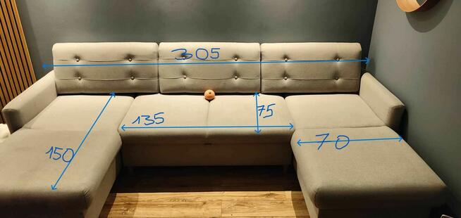 Pilne! Narożnik w kształcie litery U kanapa Agata meble