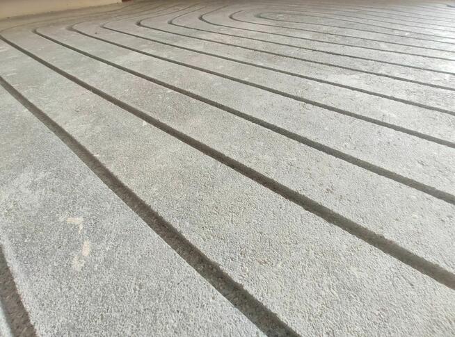 Frezowanie pod ogrzewanie podłogowe, podłogówka