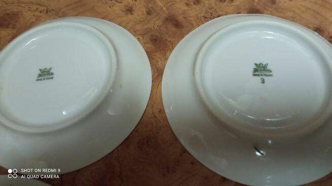 Ładne talerze z porcelany Affek 2 gratis