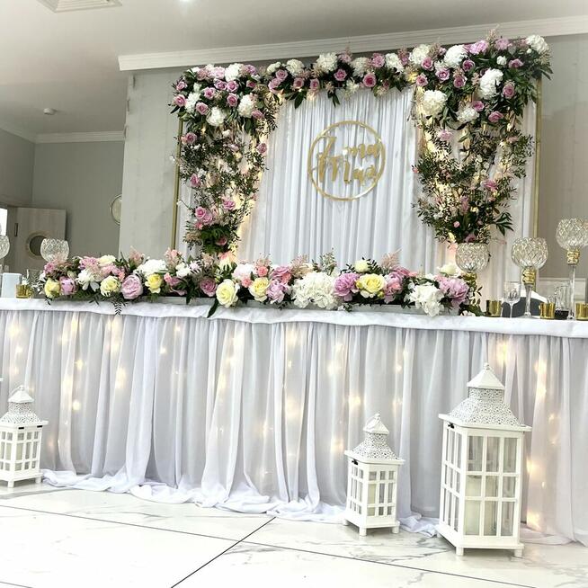 Dekoracje ślubne, sala, kościół, dekorowanie, ślub