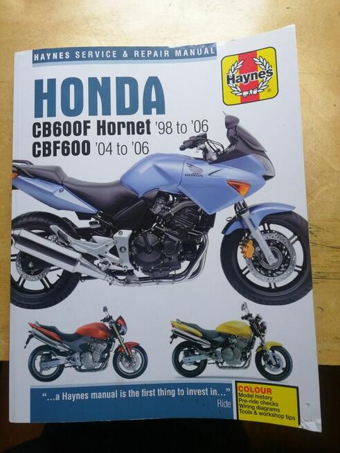 Podręcznik serwisowy Honda CB 600 Hornet 1998 do 2006
