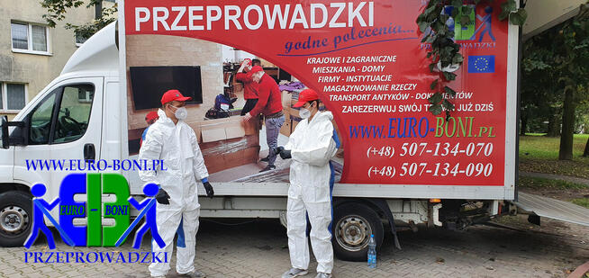 przeprowadzki i transport Grójec z noszeniem rzeczy