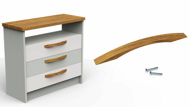 Elegancki drewniany uchwyt U-7803