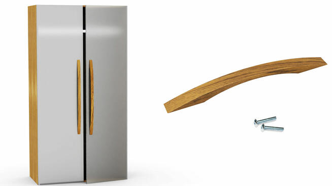 Elegancki drewniany uchwyt U-7803