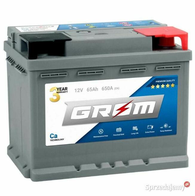 Akumulator GROM Premium 65Ah 650A EN DTR