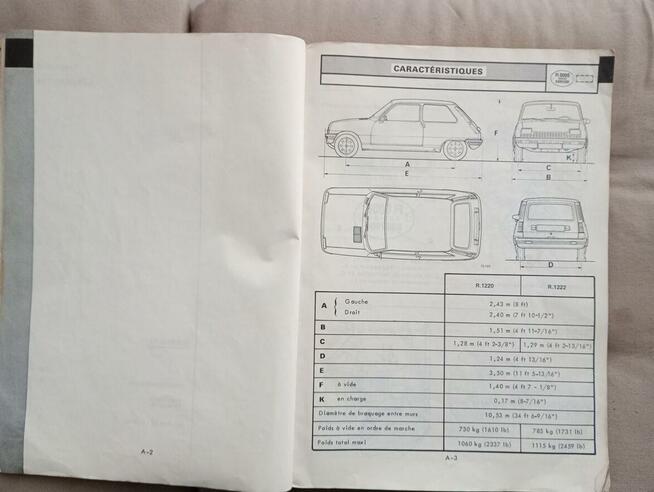Serwisowa Instrukcja obsługi i naprawy samochodu Renault 5..