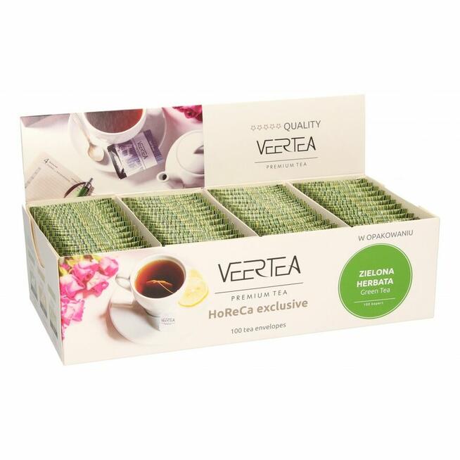 Herbata zielona VEERTEA Green Tea 100 torebek Bestbio