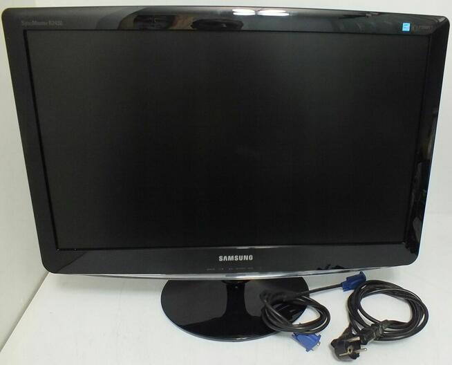 Monitor Samsung SyncMaster 24 1920x1080 z kablami