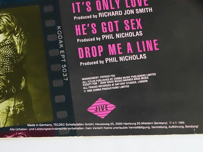 Samantha Fox – Touch Me winyl LP 6.26375 AP 1986 rok