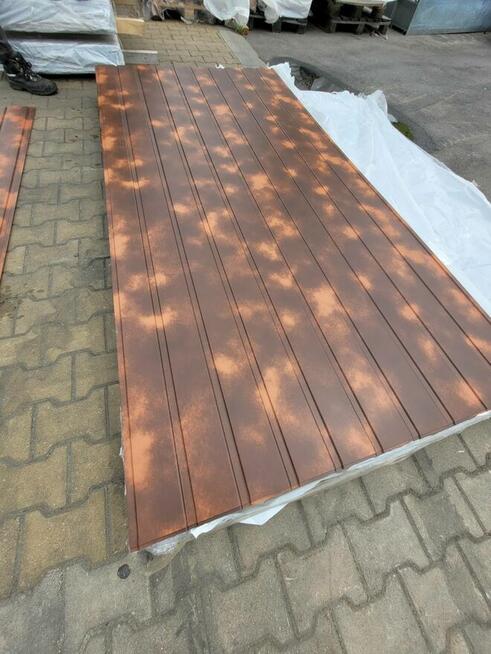 TANIO!Ciekawa Blacha podbitkowa-panelowa T7 Brąz CEGŁA Blach