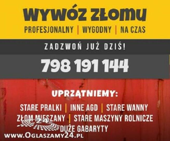 WYWÓZ ZŁOMU woj.podlaskie Białystok.