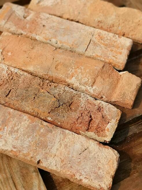 Lica starej cegły rozbiórkowej, płytki ceglane śląsk