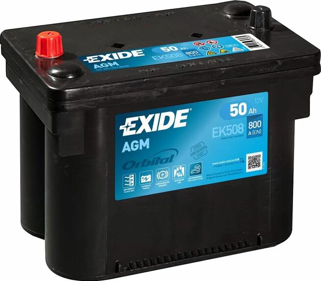 Akumulator Exide Orbital AGM START&STOP EK508 50Ah 800A