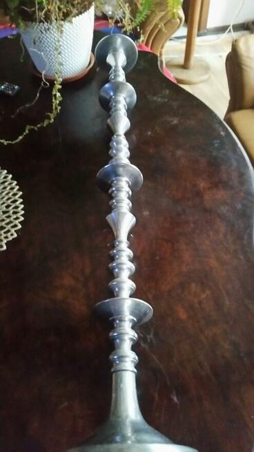 Świeczniki dekoracyjne ślubne 100x18x12cm aluminiowe