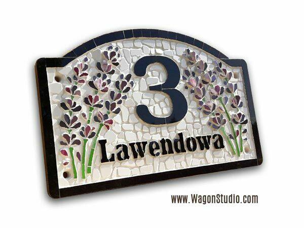 NUMER NA DOM Tabliczka adresowa ceramiczna NUMERY POSESJI