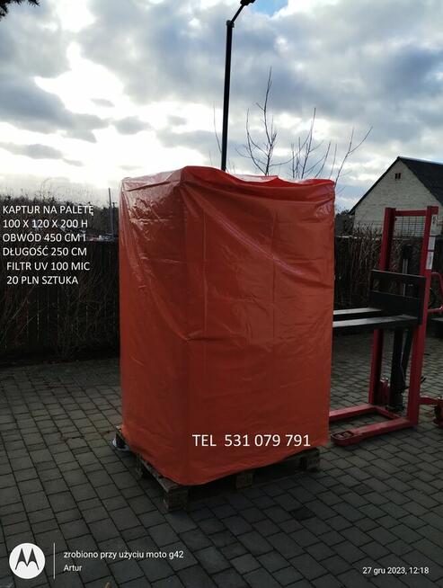 Wkłady do big bagów kaptury ochronne na palety worki skrzyń