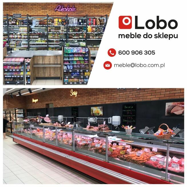 Meble regały chłodnie szafy mroźnie wyposażenie do sklepu