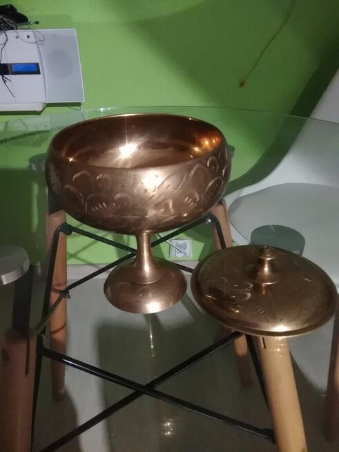 Sprzedam Cukiernice Mosiężną Na Nóżce Okazja Polecam