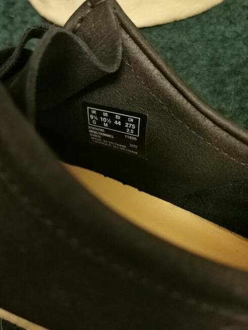 CLARKS półbuty Rozm 45 Skóra naturalna ZAMSZ JAK NOWE