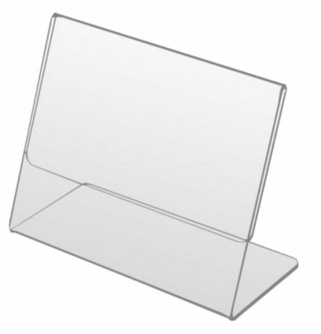 Cenówka z plexi Stojak na cenę 45 mm x 40 mm - 10szt.
