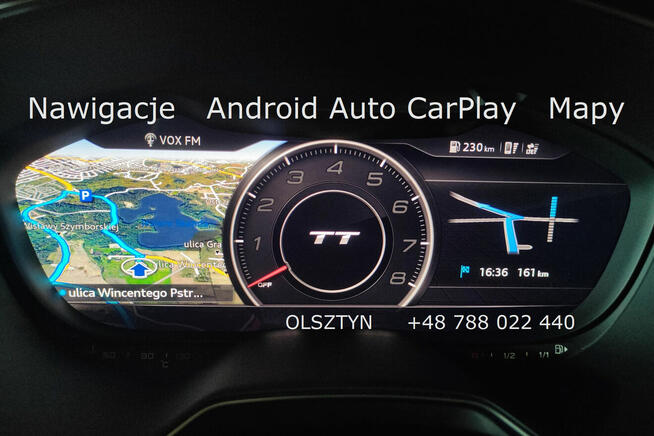 CarPlay Android Auto Aktualizacja Nawigacji Mapy Olsztyn