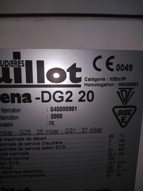 Pilnie kupię części do kotła gaz AthenaDG2-20 mogą być używa