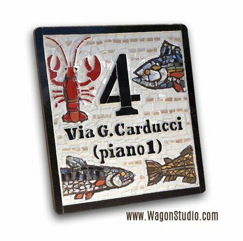 NUMER NA DOM Tabliczka adresowa ceramiczna NUMERY POSESJI