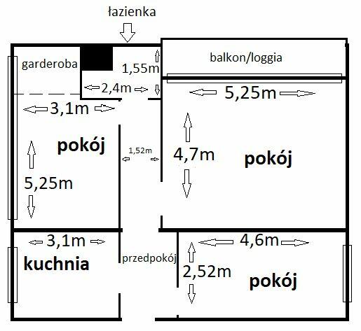 Wieliczka, Szymanowskiego, mieszkanie o pow. 72,5m ,I piętro