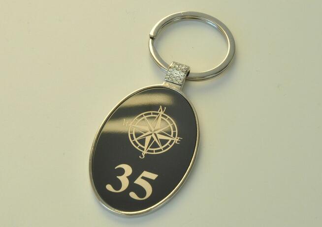 Brelok do kluczy z własnym logiem, grawerem do hotelu 10szt.