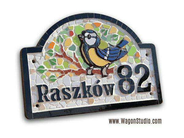 NUMER NA DOM Tabliczka adresowa ceramiczna NUMERY POSESJI