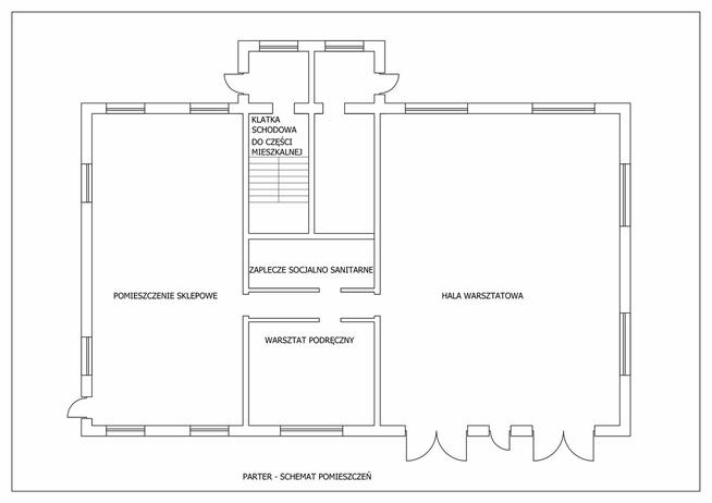 Piętrowy dom ,warsztat - sprzedam INWESTYCJA np.zajazd, motel