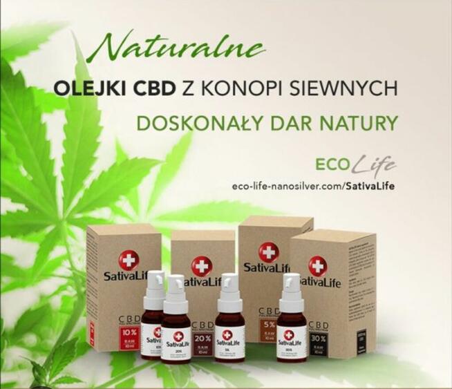 Produkty konopne Sativa Live z wyciągiem z CDB