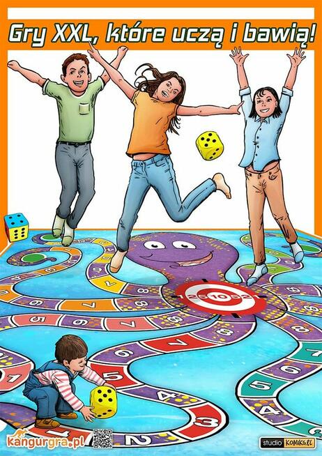 OCTOPUS gra podłogowa XXL dla DZIECI do skakania i zabawy