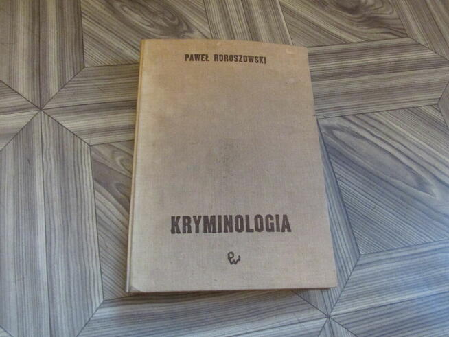 Książka - Kryminologia