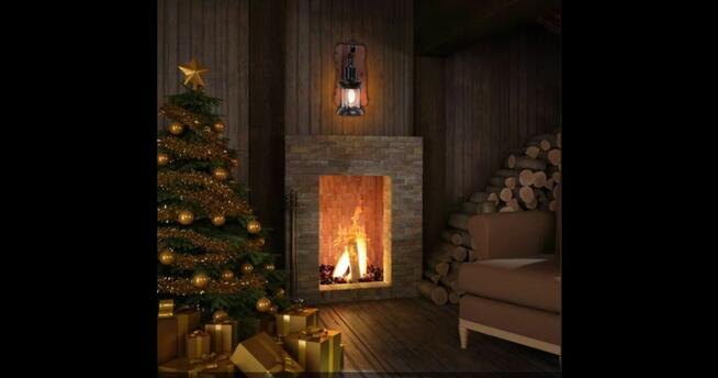 Kinkiet lampa scienna retro oświetlenie altany restauracji