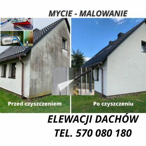 Mycie malowanie elewacji dachów