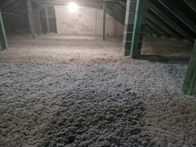 Docieplanie Celulozą Naprawa poddasza po kunach TERMOWOZJA
