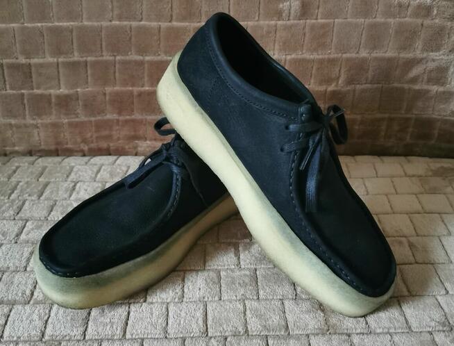 CLARKS półbuty Rozm 45 Skóra naturalna ZAMSZ JAK NOWE