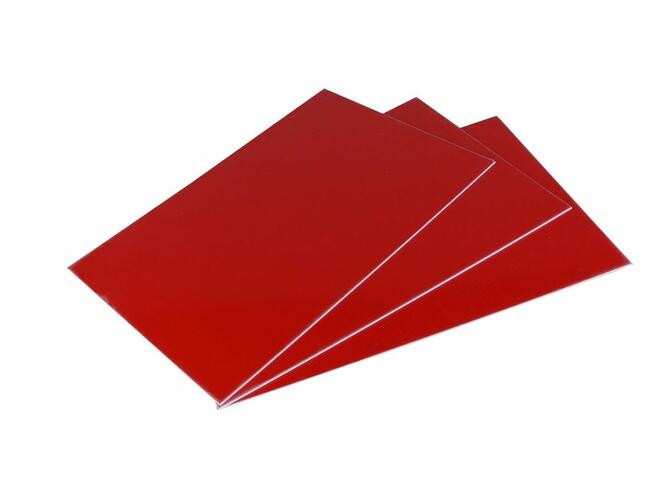 LAMINAT GRAWERSKI DO FREZOWANIA CZERWONY - BIAŁY