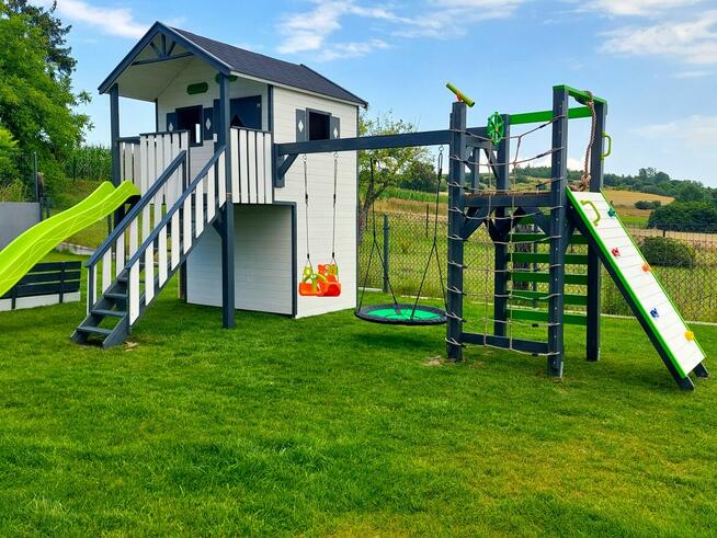 Fantastyczny plac zabaw domek dla dzieci drewniany najlepsza