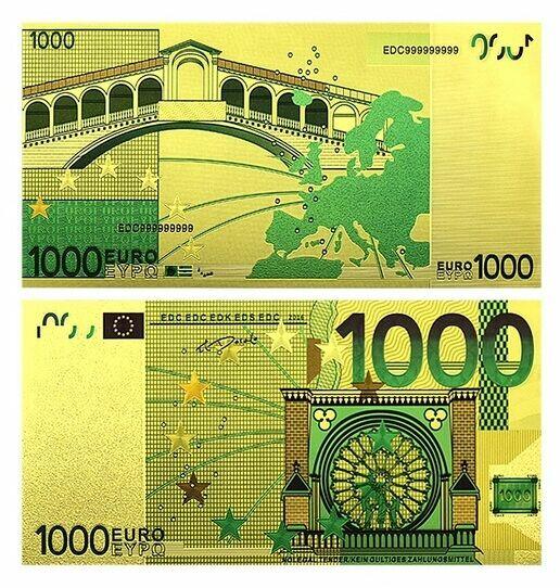 ZŁOTE Banknoty 24 Karat Dolar Euro Jan Paweł Chrobry Mieszko